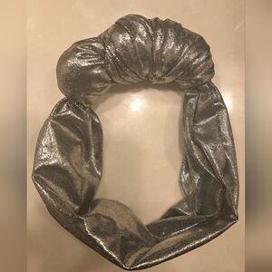 Handmade Silver Metallic Knot Headband